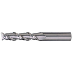 ‎1/4″ × 1/4″ × 3/4″ × 2-1/2″ RHS / RHC Solid Carbide 2-Flute Square End High-Performance End Mill for Aluminum - Bright - Exact Industrial Supply