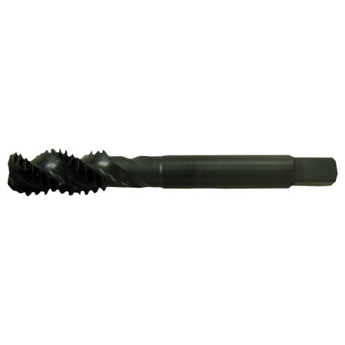 ‎#8-32 UNC 3 Flute H3 HSS CNC Heavy Duty Bottoming Chamfer Spiral Flute Tap- Steam Oxide - Exact Industrial Supply