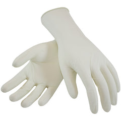 ‎100-3201PF/085 Disposable Gloves - Ambi-Dex Medical Grade Disposable Latex - Natural 5 Mil Powder Free - Exact Industrial Supply