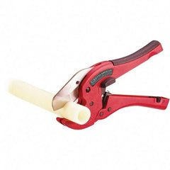 Rothenberger - 1-5/8" Pipe Capacity, Tube & Pipe Cutter - Cuts Plastic, PVC, CPVC, 9" OAL - Benchmark Tooling