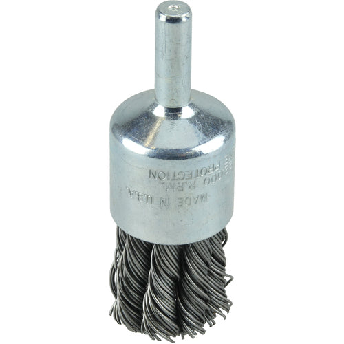 1/2″ Knot Wire End Brush, .0104″ Steel Fill - Benchmark Tooling