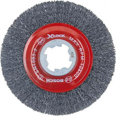 Bosch - 4-1/2" OD, 5/8" Arbor Hole, Crimped Carbon Wheel Brush - Benchmark Tooling