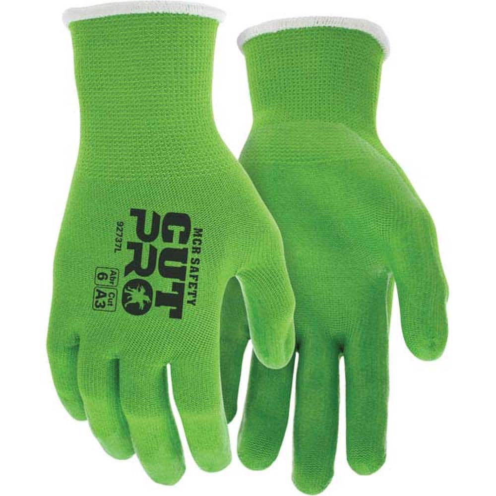 MCR Safety - Size S, ANSI Cut Lvl A3, Puncture Lvl 3, Abrasion Lvl 6, Silicone Coated Cut & Puncture Resistant Gloves - Exact Industrial Supply