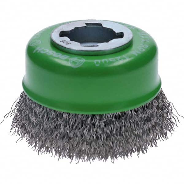 Bosch - 3" Diam 0.012" X-LOCK Carbon Steel Fill Cup Brush - Benchmark Tooling