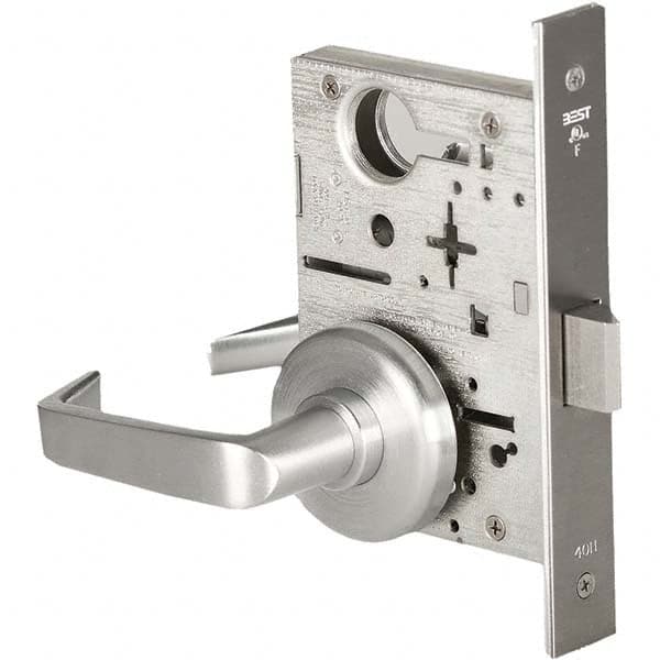 Best - Passage Lever Lockset for 1-3/4" Thick Doors - Exact Industrial Supply