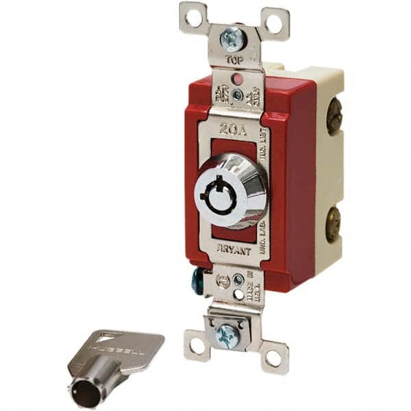 Bryant Electric - Key Switches Switch Type: 4 Tumbler Switch Sequence: On-Off - Benchmark Tooling