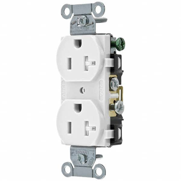 Bryant Electric - Straight Blade Receptacles Receptacle Type: Duplex Receptacle Grade: Commercial - Benchmark Tooling