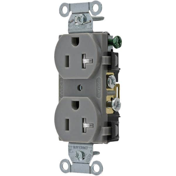 Bryant Electric - Straight Blade Receptacles Receptacle Type: Duplex Receptacle Grade: Commercial - Benchmark Tooling