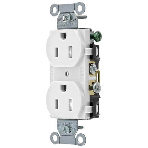 Bryant Electric - Straight Blade Receptacles Receptacle Type: Duplex Receptacle Grade: Commercial - Benchmark Tooling