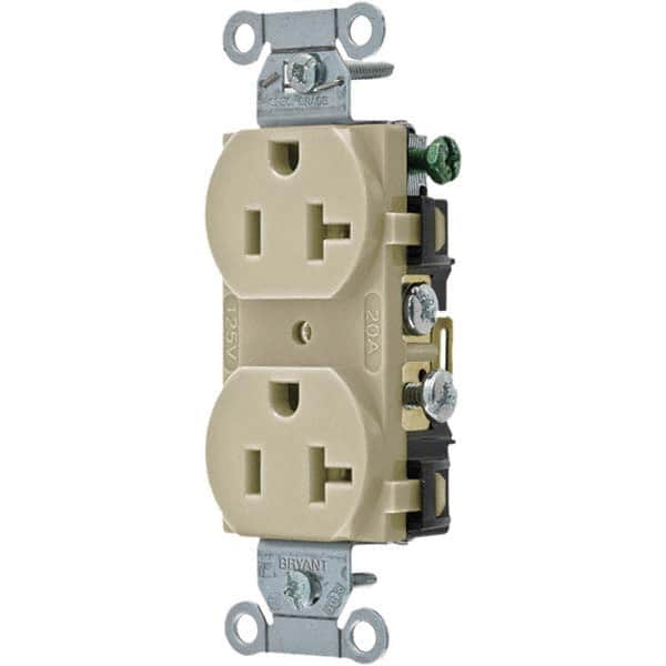 Bryant Electric - Straight Blade Receptacles Receptacle Type: Duplex Receptacle Grade: Commercial - Benchmark Tooling