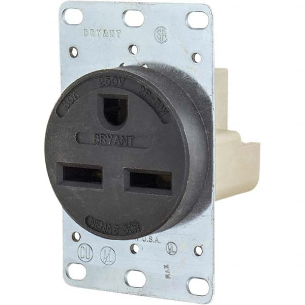 Bryant Electric - Straight Blade Receptacles Receptacle Type: Single Receptacle Grade: Industrial - Benchmark Tooling