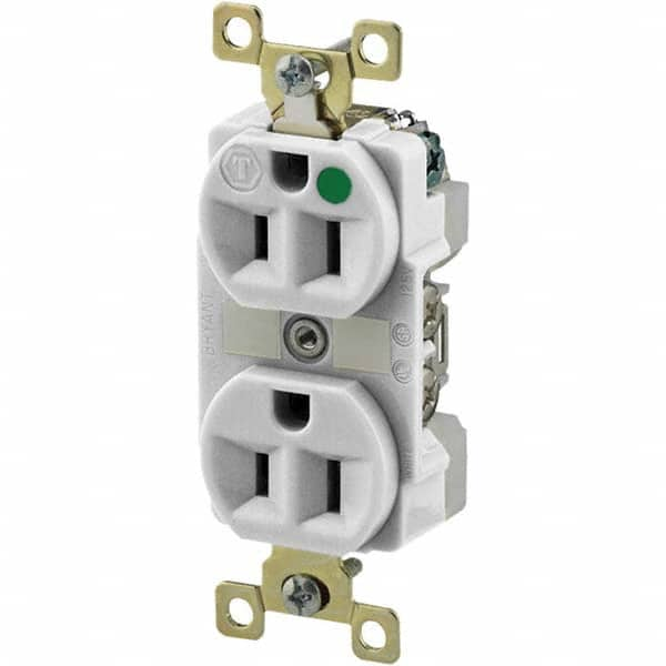 Bryant Electric - Straight Blade Receptacles Receptacle Type: Duplex Receptacle Grade: Hospital - Benchmark Tooling