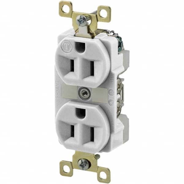 Bryant Electric - Straight Blade Receptacles Receptacle Type: Duplex Receptacle Grade: Industrial - Benchmark Tooling