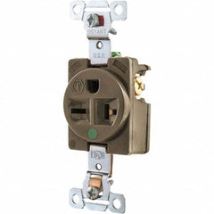 Bryant Electric - Straight Blade Receptacles Receptacle Type: Single Receptacle Grade: Hospital - Benchmark Tooling