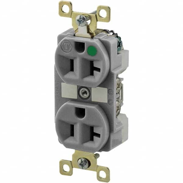 Bryant Electric - Straight Blade Receptacles Receptacle Type: Duplex Receptacle Grade: Hospital - Benchmark Tooling