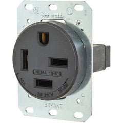 Bryant Electric - Straight Blade Receptacles Receptacle Type: Single Receptacle Grade: Industrial - Benchmark Tooling