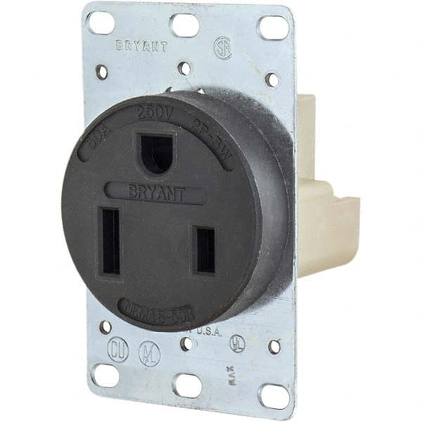 Bryant Electric - Straight Blade Receptacles Receptacle Type: Single Receptacle Grade: Industrial - Benchmark Tooling