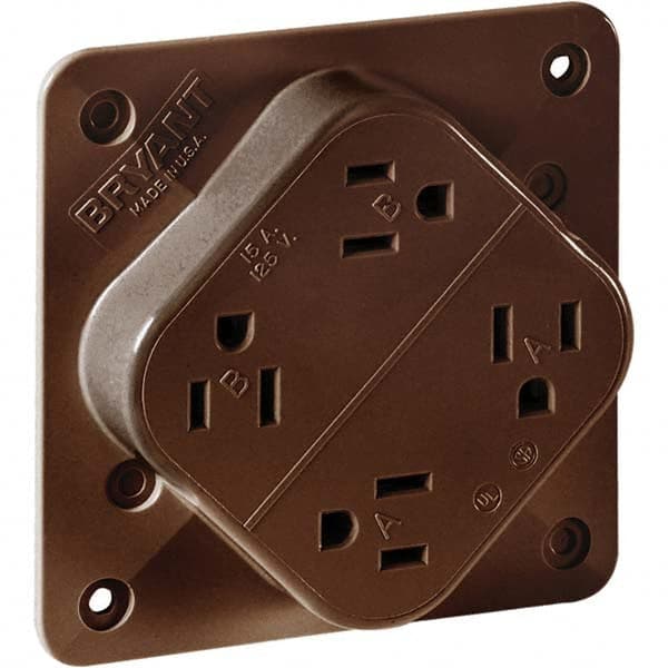 Bryant Electric - Straight Blade Receptacles Receptacle Type: Fourplex Receptacle Grade: Industrial - Benchmark Tooling