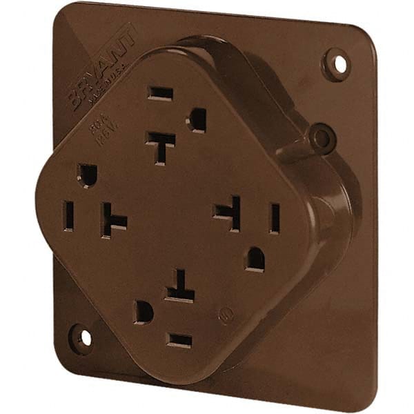 Bryant Electric - Straight Blade Receptacles Receptacle Type: Fourplex Receptacle Grade: Industrial - Benchmark Tooling