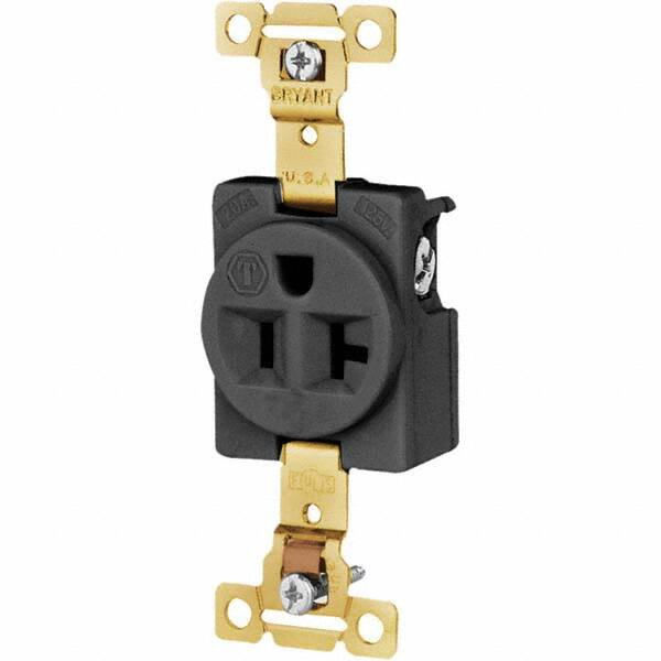 Bryant Electric - Straight Blade Receptacles Receptacle Type: Single Receptacle Grade: Industrial - Benchmark Tooling