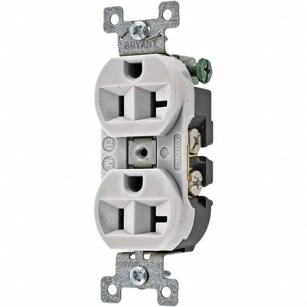 Bryant Electric - Straight Blade Receptacles Receptacle Type: Duplex Receptacle Grade: Specification - Benchmark Tooling