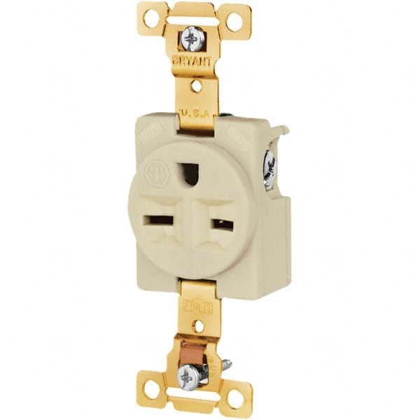 Bryant Electric - Straight Blade Receptacles Receptacle Type: Single Receptacle Grade: Industrial - Benchmark Tooling