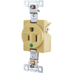 Bryant Electric - Straight Blade Receptacles Receptacle Type: Single Receptacle Grade: Hospital - Benchmark Tooling