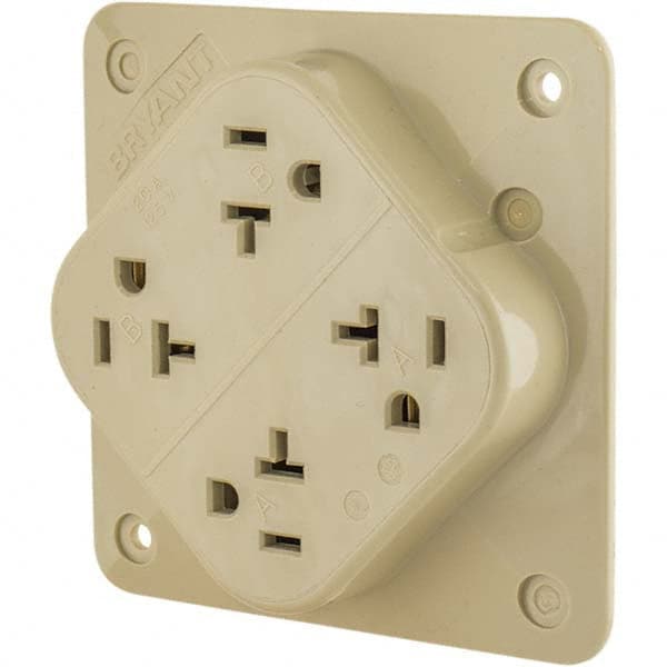 Bryant Electric - Straight Blade Receptacles Receptacle Type: Fourplex Receptacle Grade: Industrial - Benchmark Tooling