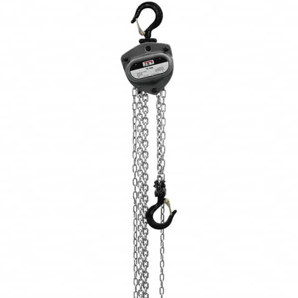 Jet - 500 Lb Capacity, 70' Lift Height, Manual Chain Hoist - Benchmark Tooling