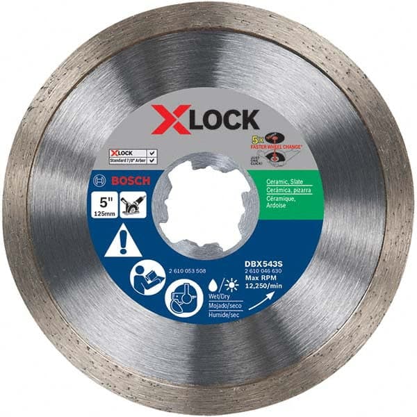 Bosch - Wet & Dry-Cut Saw Blades Blade Diameter (Inch): 5 Blade Material: Diamond-Tipped - Benchmark Tooling