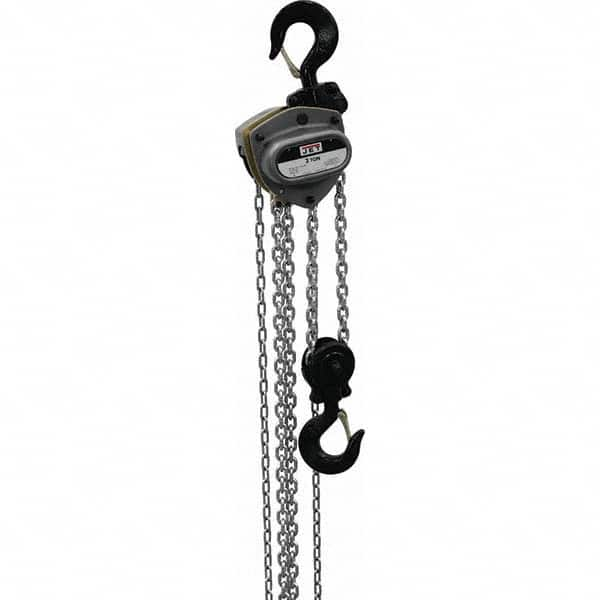 Jet - 6,000 Lb Capacity, 50' Lift Height, Manual Chain Hoist - Benchmark Tooling