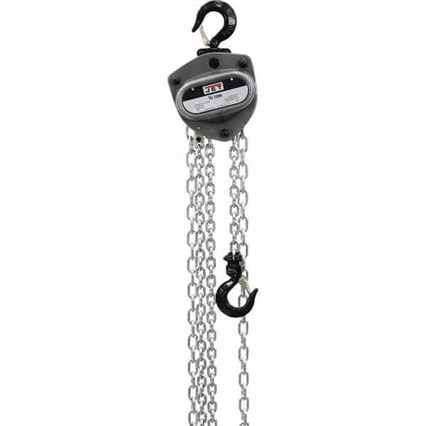 Jet - 1,000 Lb Capacity, 80' Lift Height, Manual Chain Hoist - Benchmark Tooling