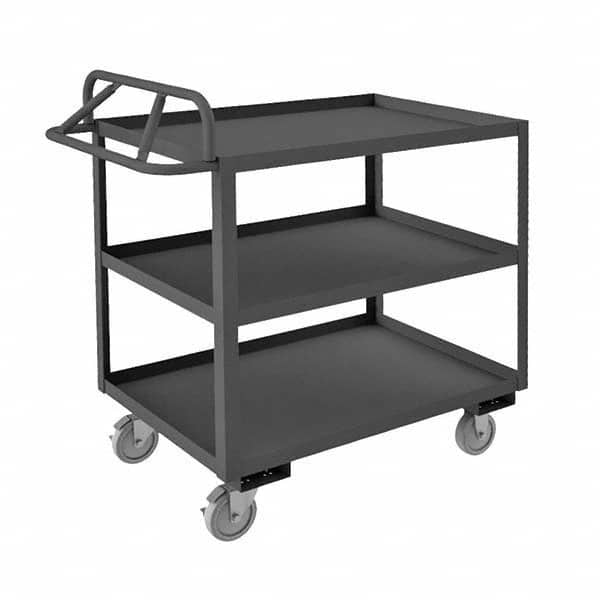 Durham - 1,200 Lb Capacity, 36-1/4" Wide x 66-1/4" Long x 43-3/8" High Service Cart - Benchmark Tooling