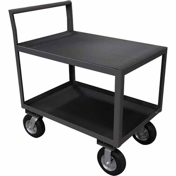 Durham - 1,200 Lb Capacity, 24-1/4" Wide x 51" Long x 44" High Instrument Cart - Benchmark Tooling