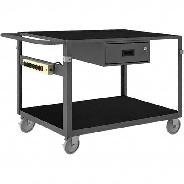 Durham - 1,000 Lb Capacity, 25-1/8" Wide x 42-11/16" Long x 34" High Instrument Cart - Benchmark Tooling