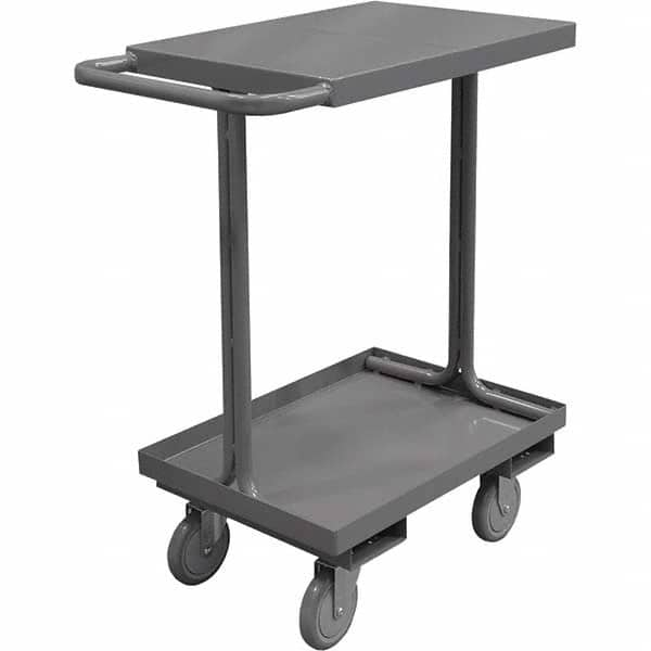 Durham - 1,200 Lb Capacity, 18" Wide x 42" Long x 35-13/16" High Access Shelf Cart - Benchmark Tooling