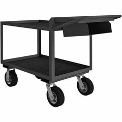 Durham - 1,200 Lb Capacity, 24-1/4" Wide x 64-3/8" Long x 38" High Mobile Cart - Benchmark Tooling