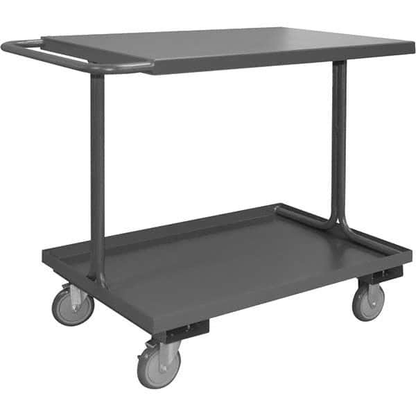 Durham - 1,200 Lb Capacity, 18" Wide x 38" Long x 35-13/16" High Access Shelf Cart - Benchmark Tooling