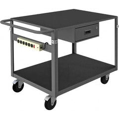 Durham - 1,000 Lb Capacity, 25-1/8" Wide x 42-11/16" Long x 31" High Instrument Cart - Benchmark Tooling