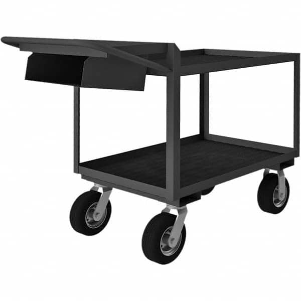 Durham - 1,200 Lb Capacity, 24-1/4" Wide x 52-3/8" Long x 38" High Mobile Cart - Benchmark Tooling