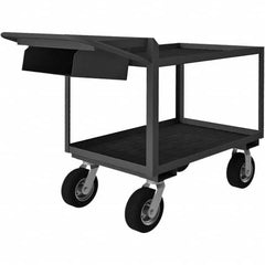 Durham - 1,200 Lb Capacity, 24-1/4" Wide x 52-3/8" Long x 38" High Mobile Cart - Benchmark Tooling