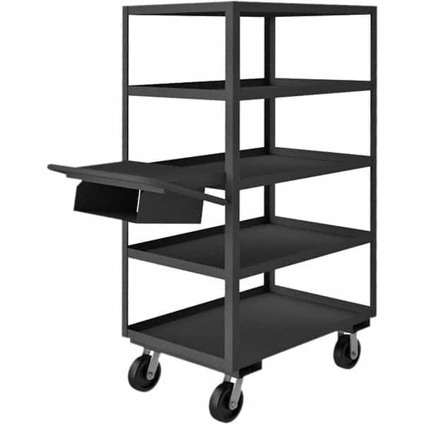 Durham - 3,600 Lb Capacity, 24-1/4" Wide x 52-3/8" Long x 65" High Order Picking Cart - Benchmark Tooling