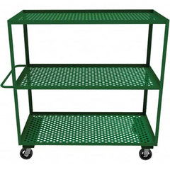 Durham - 1,200 Lb Capacity, 30-1/4" Wide x 66-1/4" Long x 63" High Mobile Cart - Benchmark Tooling