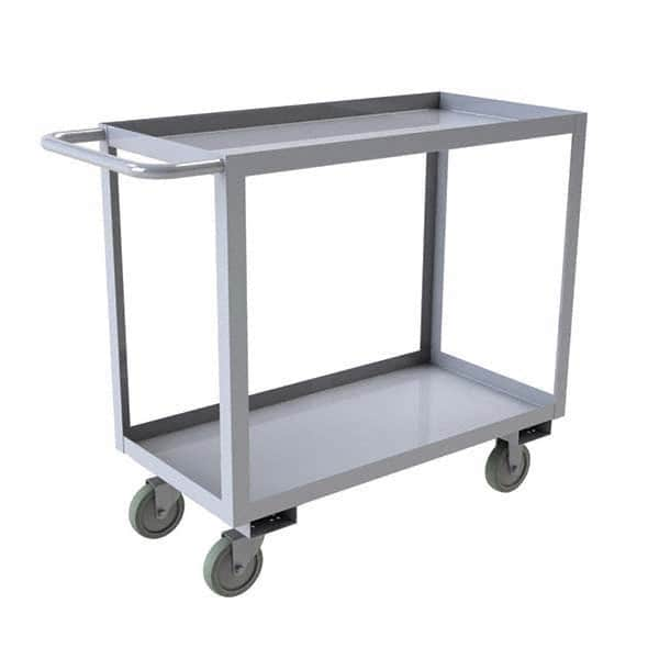 Durham - 1,200 Lb Capacity, 30-1/8" Wide x 66" Long x 35" High Mobile Cart - Benchmark Tooling