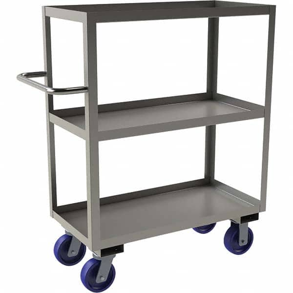 Durham - 1,200 Lb Capacity, 18-1/8" Wide x 42" Long x 47" High Mobile Cart - Benchmark Tooling