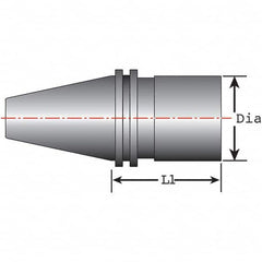 Techniks - Tool Holder Blanks Shank Type: Taper Shank Taper Size: CAT50 - Exact Industrial Supply