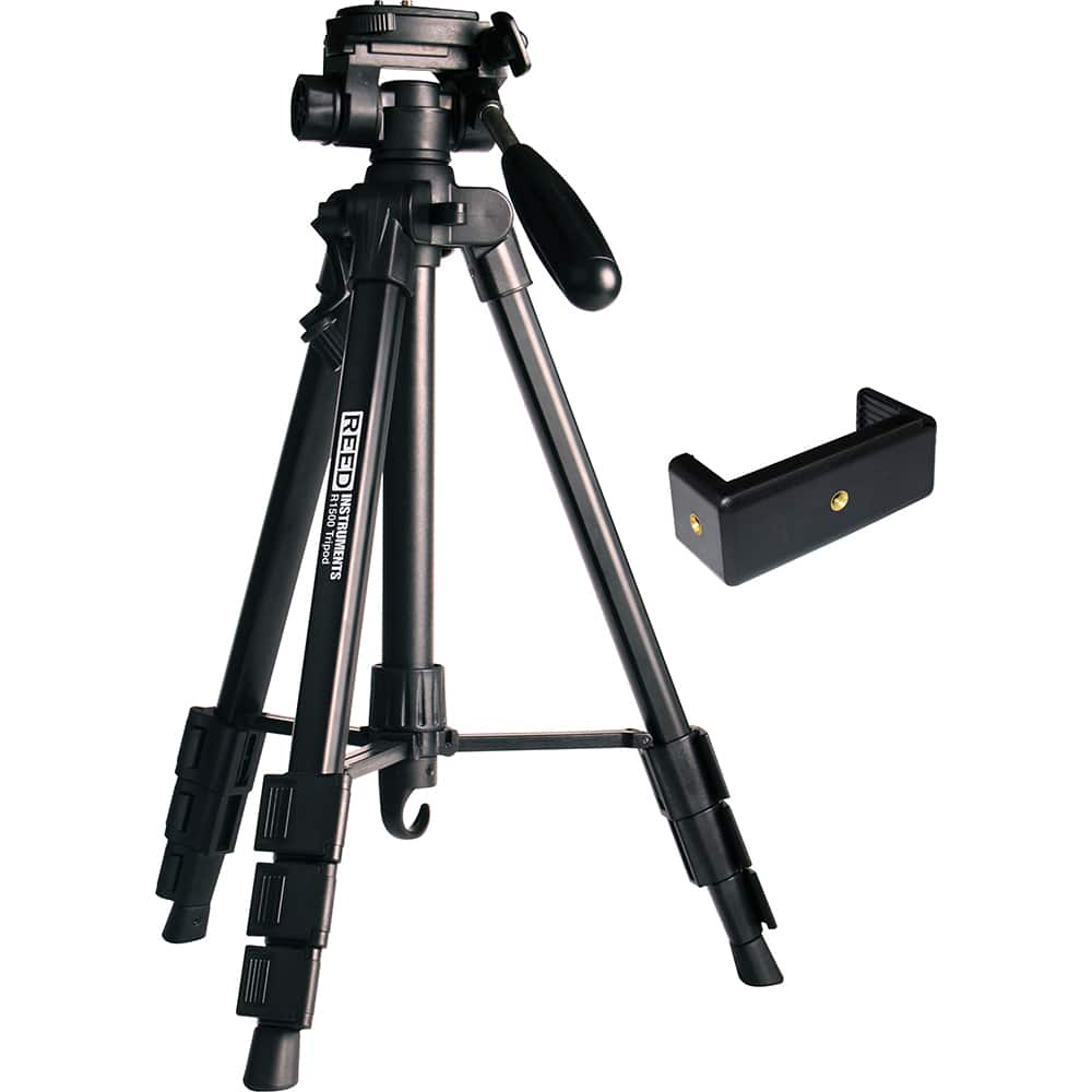 REED Instruments - Level Accessories; Type: Tripod ; For Use With: Any Datalogging Instrument ; Length (Inch): 56 ; Length (Feet): 4.600 ; Color: Black ; Length (Decimal Inch): 56 - Exact Industrial Supply