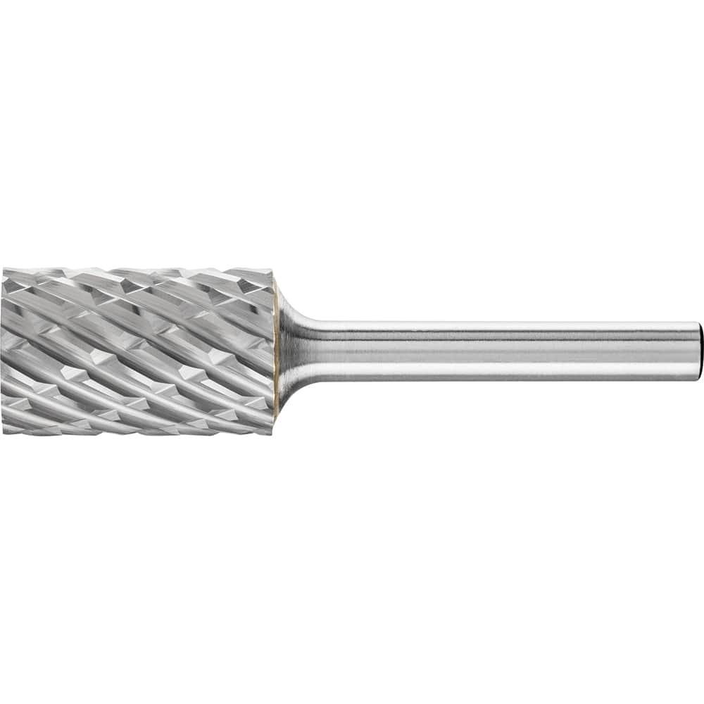 PFERD - SA-6, 5/8" Cut Diam, 1/4" Shank Diam, Carbide No End Cut Cylinder Burr - Exact Industrial Supply