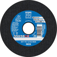 PFERD - Cutoff Wheels; Tool Compatibility: Angle Grinder ; Wheel Diameter (Inch): 4-1/2 ; Wheel Thickness (Inch): 0.0400 ; Abrasive Material: Aluminum Oxide ; Maximum RPM: 13300.000 ; Grit: 46 - Exact Industrial Supply