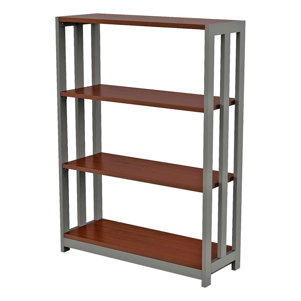 Linea Italia - Bookcases; Height (Inch): 43-1/4 ; Color: Cherry ; Number of Shelves: 3 ; Width (Inch): 31-1/2 ; Width (Decimal Inch): 31.5000 ; Depth (Inch): 11-1/2 - Exact Industrial Supply